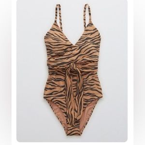 Aerie Wrap One Piece Swimsuit XL Long